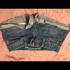 2 American eagle jean shorts!